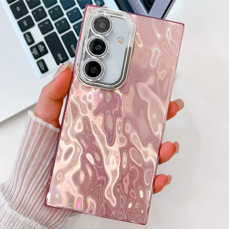 Plating Glitter Texture TPU Phone Case with Lens Film, For Samsung Galaxy A55 5G