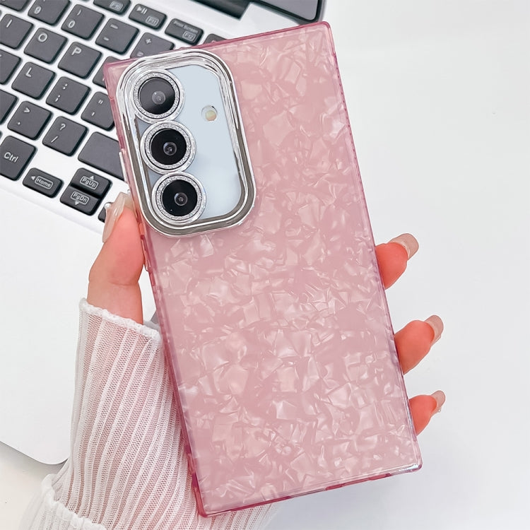 Plating Glitter Texture TPU Phone Case with Lens Film, For Samsung Galaxy A25 5G