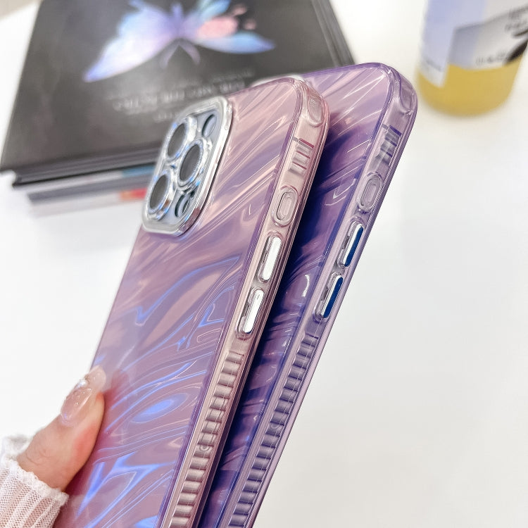 Plating Glitter Texture Chain Wristband TPU Phone Case with Lens Film, For iPhone 13
