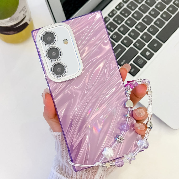 Plating Glitter Texture Chain Wristband TPU Phone Case with Lens Film, Series 14