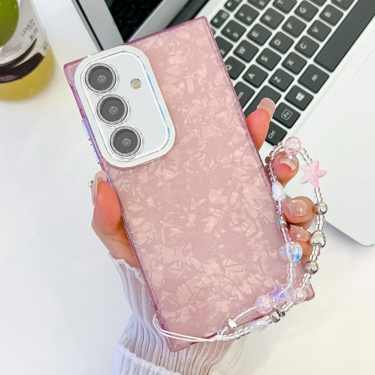 Plating Glitter Texture Chain Wristband TPU Phone Case with Lens Film, Series 14