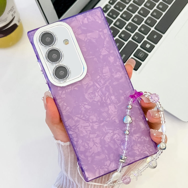 Plating Glitter Texture Chain Wristband TPU Phone Case with Lens Film, Series 14