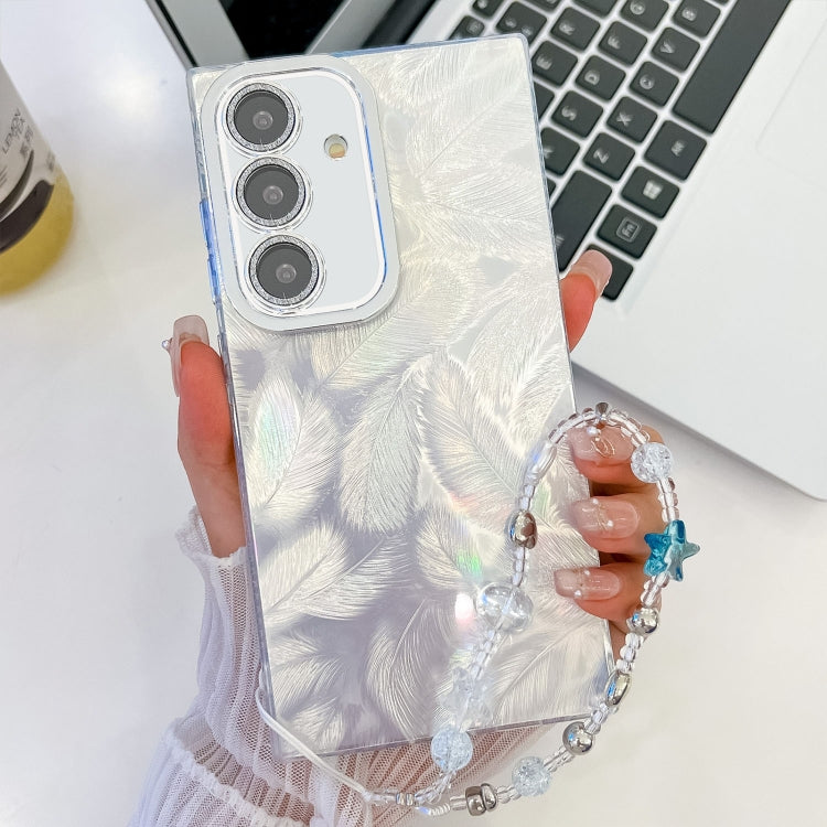 Plating Glitter Texture Chain Wristband TPU Phone Case with Lens Film, Series 14