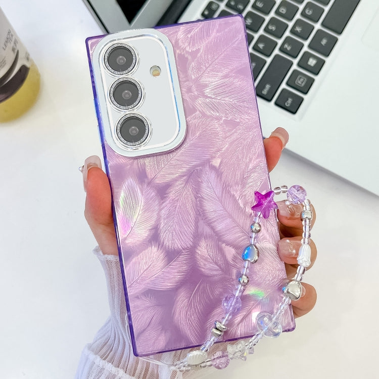 Plating Glitter Texture Chain Wristband TPU Phone Case with Lens Film, Series 14