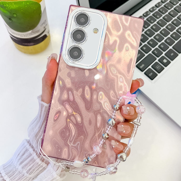 Plating Glitter Texture Chain Wristband TPU Phone Case with Lens Film, Series 14