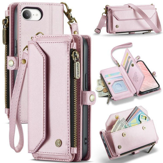 CaseMe C36 Card Slots Zipper Wallet RFID Anti-theft Leather Phone Case, For iPhone 16e, For iPhone 16 Pro Max, For iPhone 16 Pro, For iPhone 16 Plus