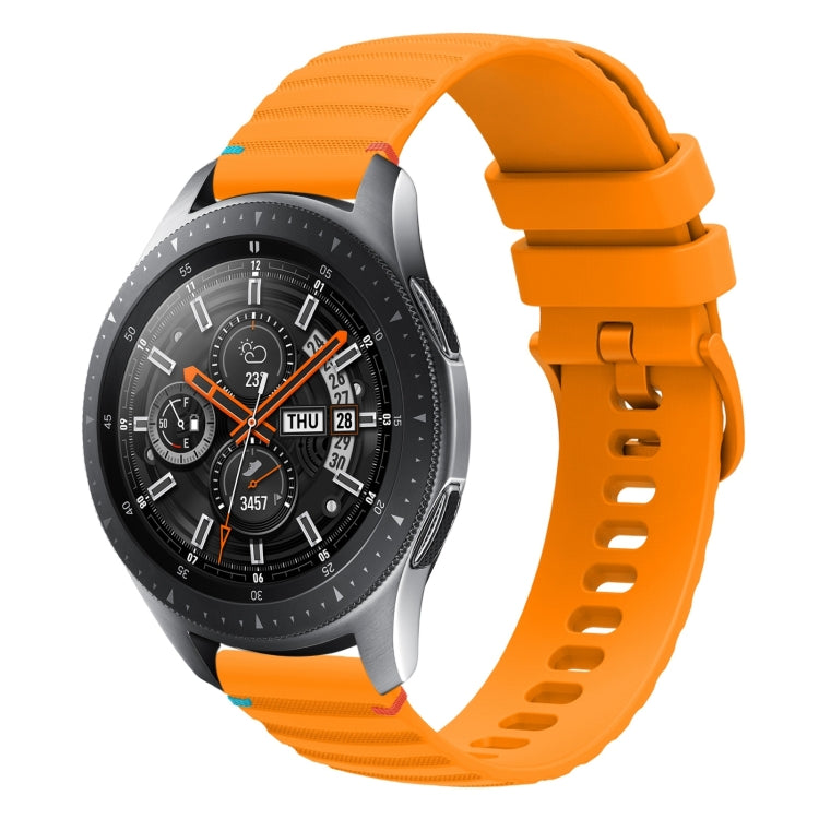 Wavy Dotted Stitched 22mm Silicone Watch Band, For Samsung Galaxy Gear S3 Classic, For Samsung Galaxy Watch 46mm