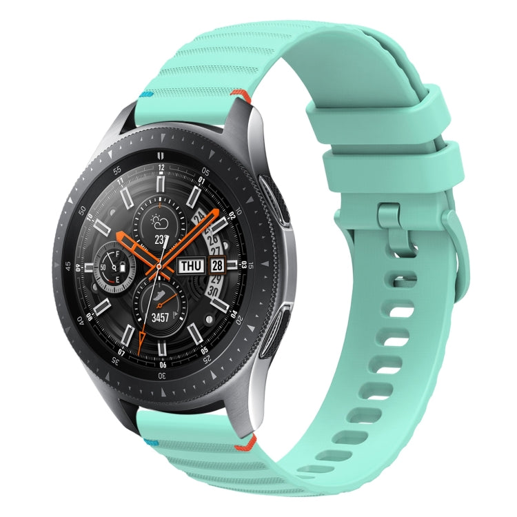 Wavy Dotted Stitched 22mm Silicone Watch Band, For Samsung Galaxy Gear S3 Classic, For Samsung Galaxy Watch 46mm