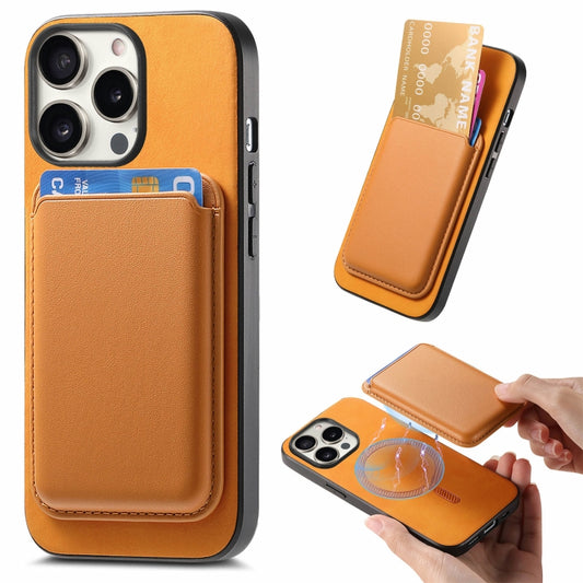 Retro Magsafe Card Bag PU Back Cover Phone Case