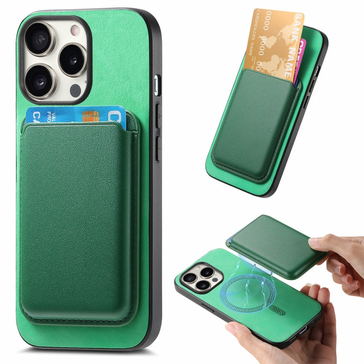 Retro Magsafe Card Bag PU Back Cover Phone Case