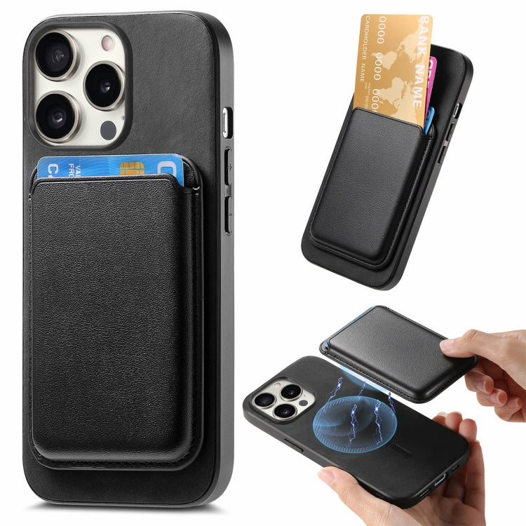 Retro Magsafe Card Bag PU Back Cover Phone Case