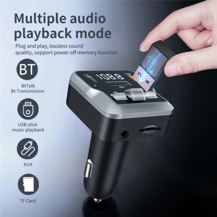 C64 MP3 Music Player Bluetooth 5.3 PD 30W Car Charger Handsfree Calling Audio Receiver, C64