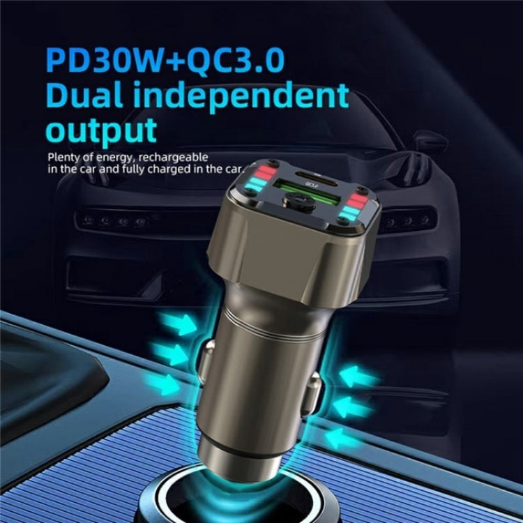 K24 Dual Ports Car Charging Adapter Car Charger PD 30W QC 3.0 Super Charger, K24