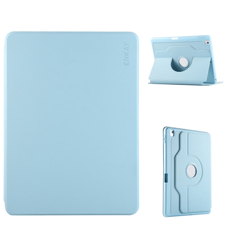 ENKAY 360 Rotation TPU Leather Smart Tablet Case with Pen Slot, For iPad Pro 13 2024, For iPad Pro 12.9 2022/ Air 13 2024, For iPad Air 11 2024 / Air 10.9 2022, For iPad Pro 11 2024, For iPad Pro 11 2022 / 2021 / 2020, For iPad Air 10.5 / Pro 10.5 / 10.2