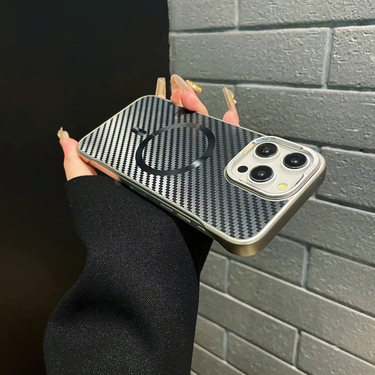 AG Carbon Fiber Frameless MagSafe Phone Case, For iPhone 14, For iPhone 14 Pro, For iPhone 14 Pro Max, For iPhone 13 Pro Max