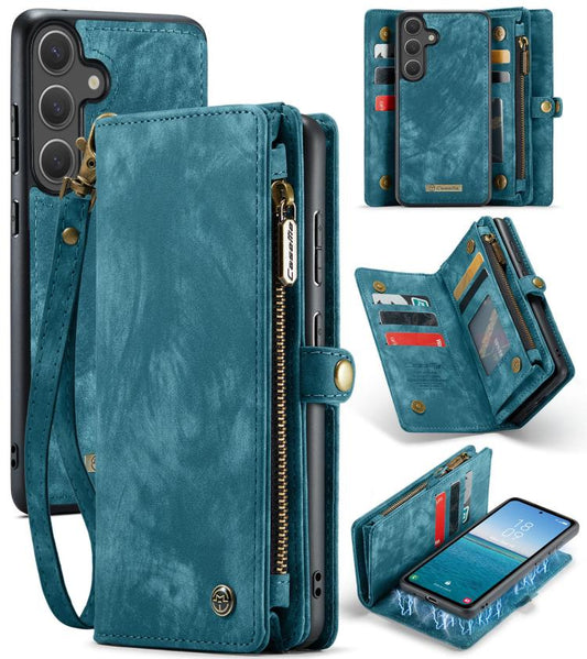 CaseMe 008 Detachable Multifunctional Leather Phone Case, For Samsung Galaxy S25 5G, For Samsung Galaxy S25+ 5G, For Samsung Galaxy S25 Ultra 5G, For Samsung Galaxy A16 5G