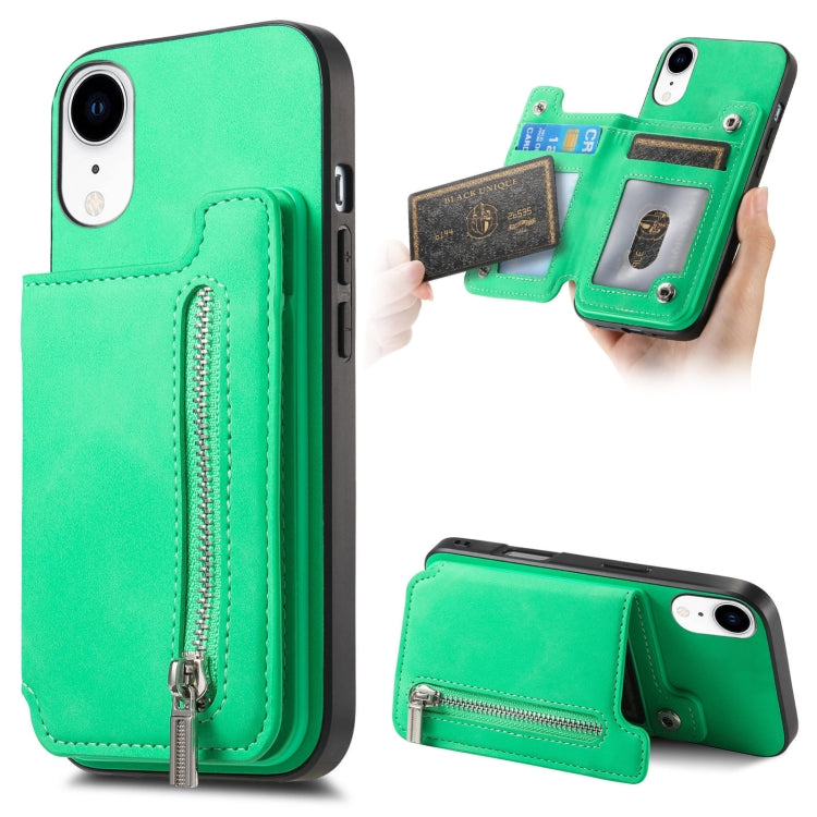 Retro MagSafe Zipper Wallet Card Bag Back Phone Case, For iPhone 11 Pro, For iPhone XR, For iPhone XS Max