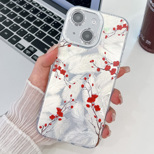 Electroplating Flower Texture TPU Phone Case, For iPhone 14, For iPhone 14 Pro, For iPhone 14 Pro Max, For iPhone 13 Pro Max