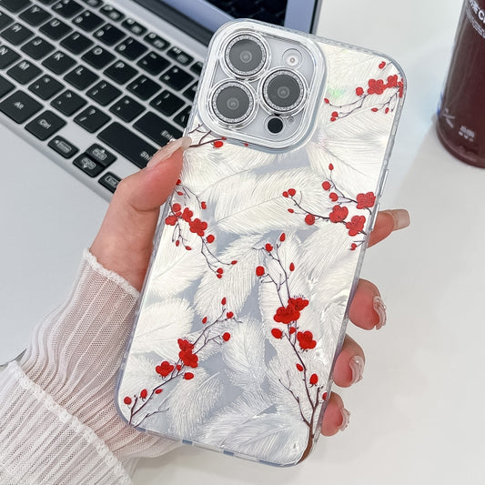 Electroplating Flower Texture TPU Phone Case, For iPhone 13 Pro, For iPhone 13