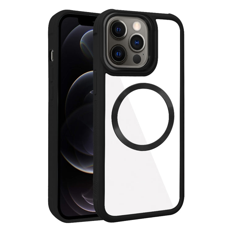 Plated CD Texture MagSafe Acrylic Hybrid TPU Phone Case, For iPhone 12 Pro Max, For iPhone 12 Pro, For iPhone 11 Pro Max, For iPhone 11