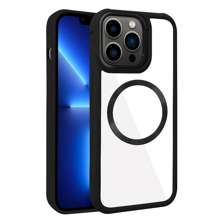 Plated CD Texture MagSafe Acrylic Hybrid TPU Phone Case, For iPhone 13 Pro Max, For iPhone 13 Pro, For iPhone 13, For iPhone 12