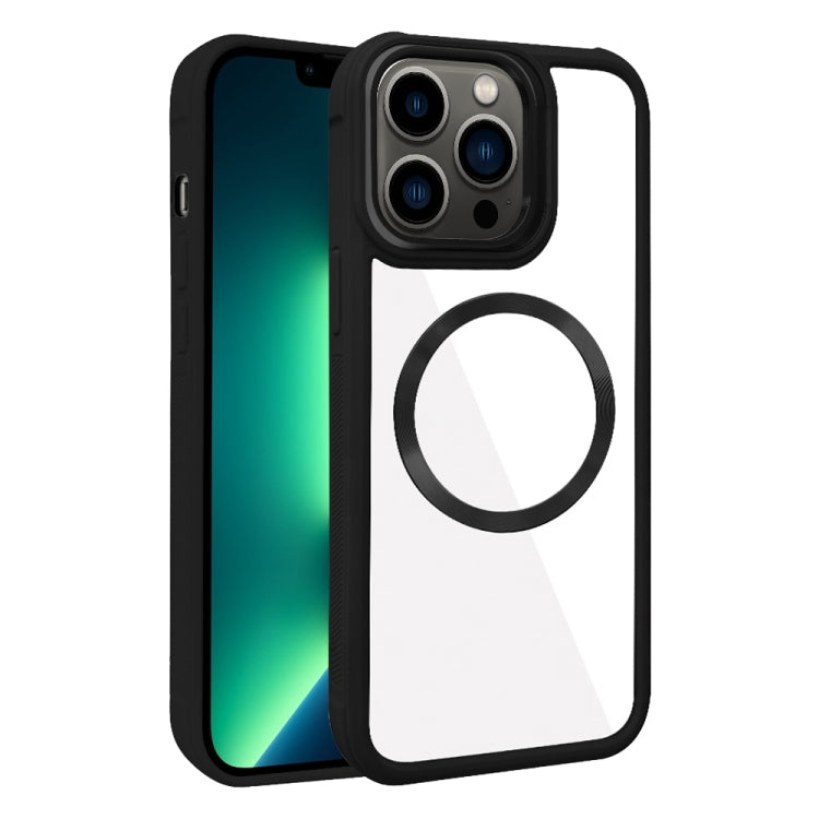 Plated CD Texture MagSafe Acrylic Hybrid TPU Phone Case, For iPhone 13 Pro Max, For iPhone 13 Pro, For iPhone 13, For iPhone 12