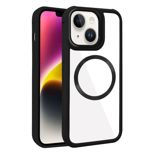 Plated CD Texture MagSafe Acrylic Hybrid TPU Phone Case, For iPhone 14 Plus, For iPhone 14, For iPhone 14 Pro, For iPhone 14 Pro Max