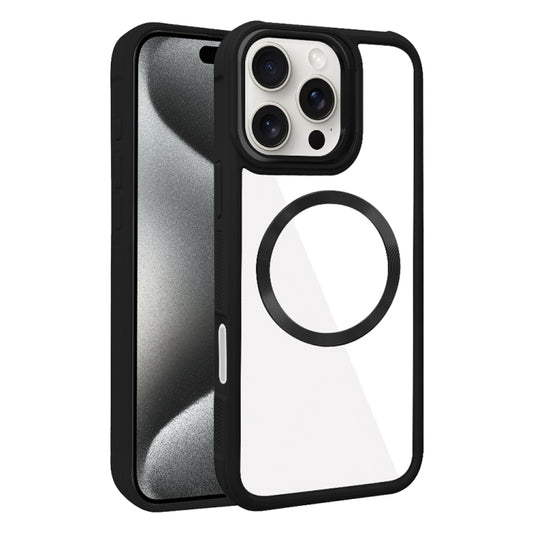 Plated CD Texture MagSafe Acrylic Hybrid TPU Phone Case, For iPhone 15 Pro Max, For iPhone 15 Pro, For iPhone 15 Plus, For iPhone 15