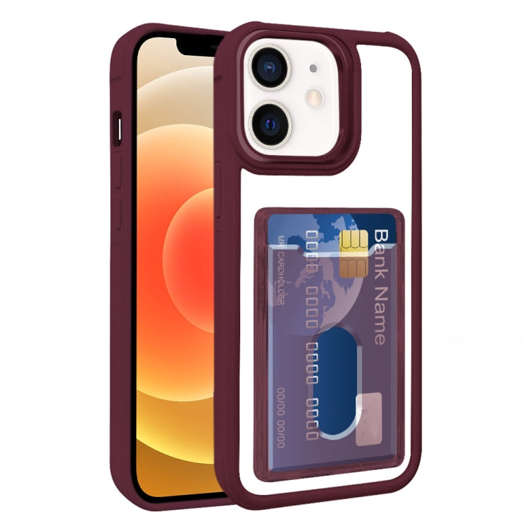 Electroplated Card Bag Acrylic Hybrid TPU Phone Case
