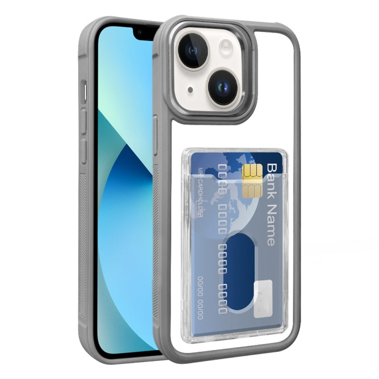 Electroplated Card Bag Acrylic Hybrid TPU Phone Case