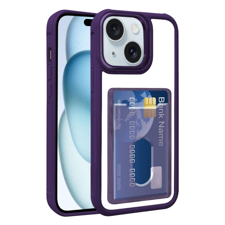 Electroplated Card Bag Acrylic Hybrid TPU Phone Case