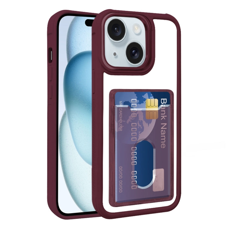 Electroplated Card Bag Acrylic Hybrid TPU Phone Case