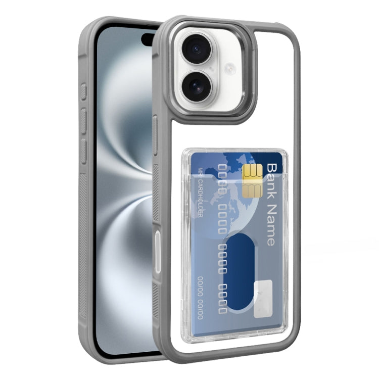 Electroplated Card Bag Acrylic Hybrid TPU Phone Case
