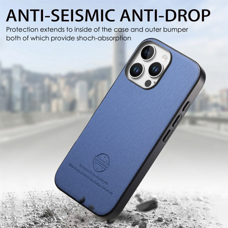 Twill Fabric Leather Skin Back Phone Case, For iPhone 11 Pro, For iPhone X / XS