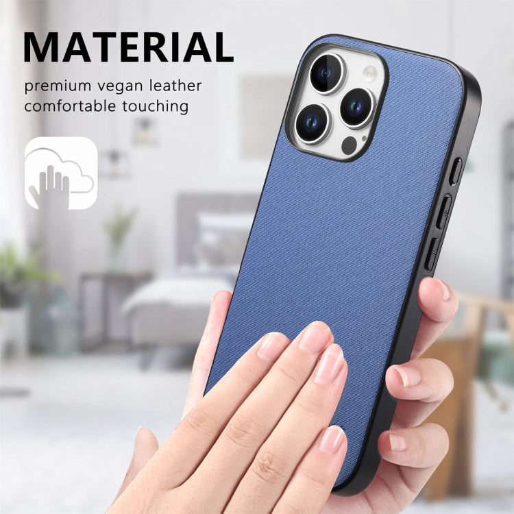 Twill Fabric Leather Skin Back Phone Case, For iPhone 11 Pro, For iPhone X / XS
