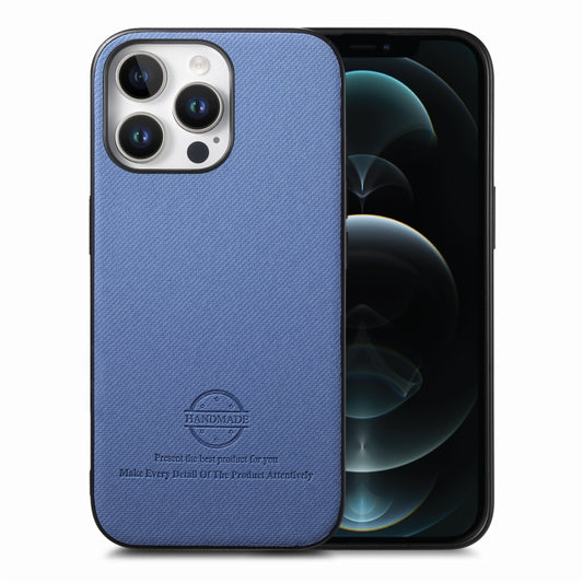 Twill Fabric Leather Skin Back Phone Case
