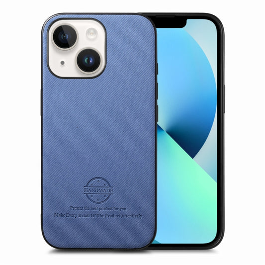 Twill Fabric Leather Skin Back Phone Case