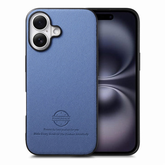 Twill Fabric Leather Skin Back Phone Case