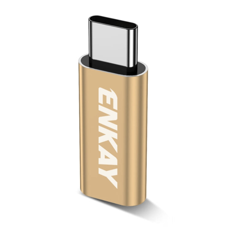 ENKAY ENK-AT120 Aluminium Alloy 8 Pin to Type-C Data Transfer & Charging Adapter, ENK-AT120