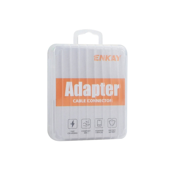 ENKAY ENK-AT120 Aluminium Alloy 8 Pin to Type-C Data Transfer & Charging Adapter, ENK-AT120