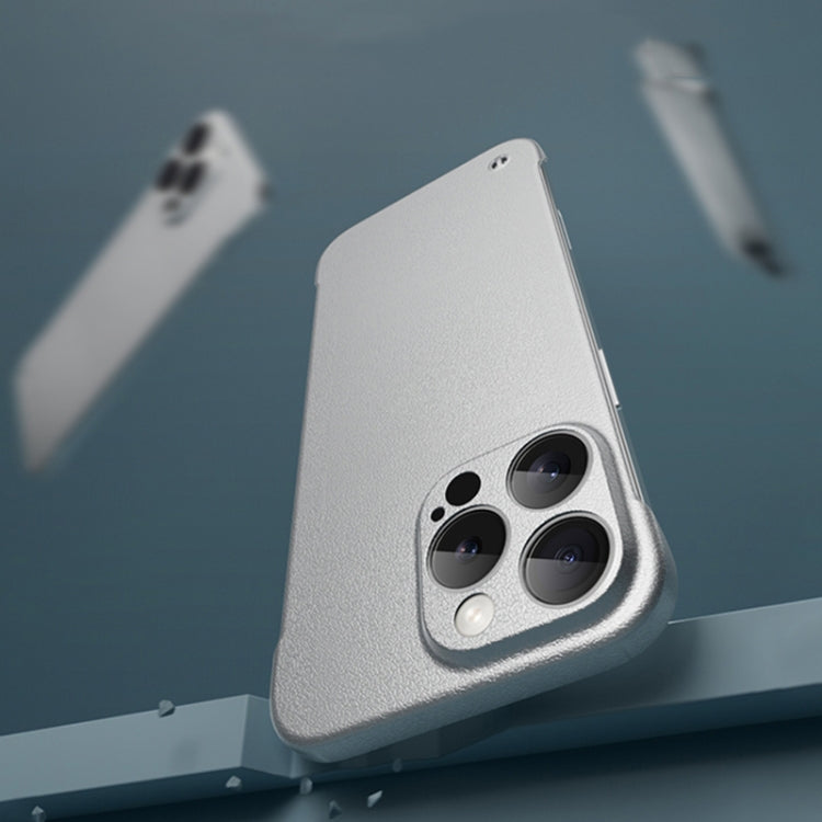 Frameless Litchi Texture PC Phone Case, For iPhone 11, For iPhone 11 Pro