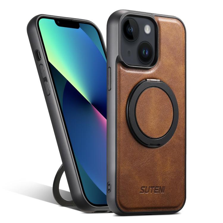 Suteni G3 Oil Wax 360 Rotation Holder MagSafe Back Phone Case, For iPhone 14 Plus, For iPhone 14, For iPhone 14 Pro, For iPhone 14 Pro Max, For iPhone 13 Pro Max, For iPhone 13 Pro, For iPhone 13, For iPhone 12