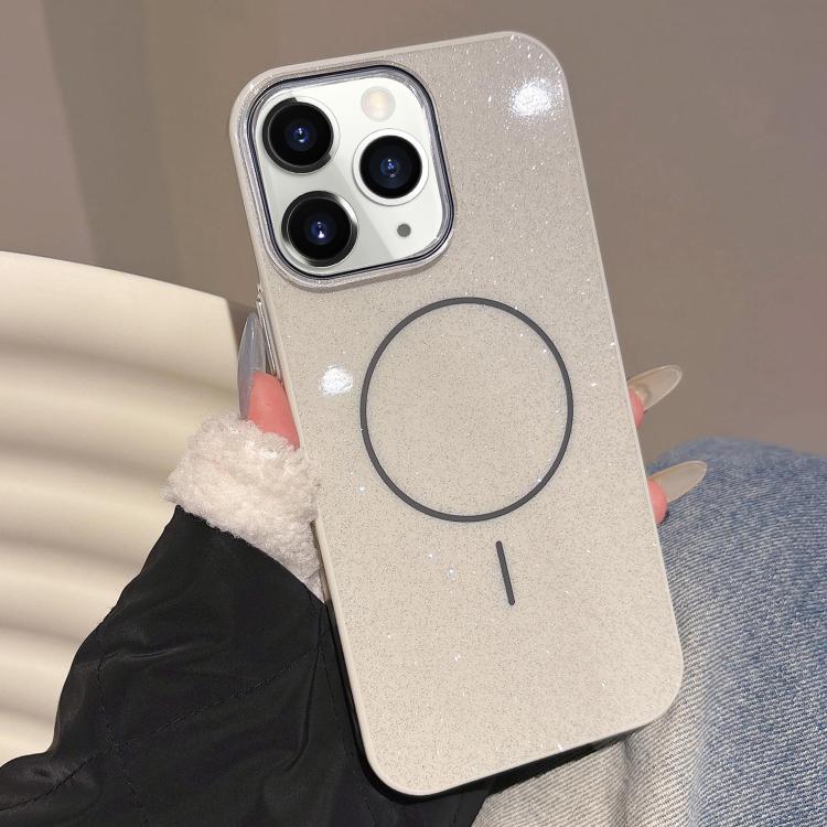 Glitter MagSafe Thin Circle TPU Phone Case, For iPhone 11 Pro Max, For iPhone 11, For iPhone 11 Pro