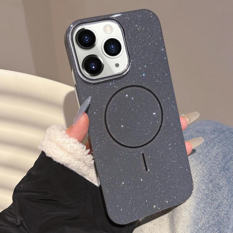 Glitter MagSafe Thin Circle TPU Phone Case, For iPhone 11 Pro Max, For iPhone 11, For iPhone 11 Pro
