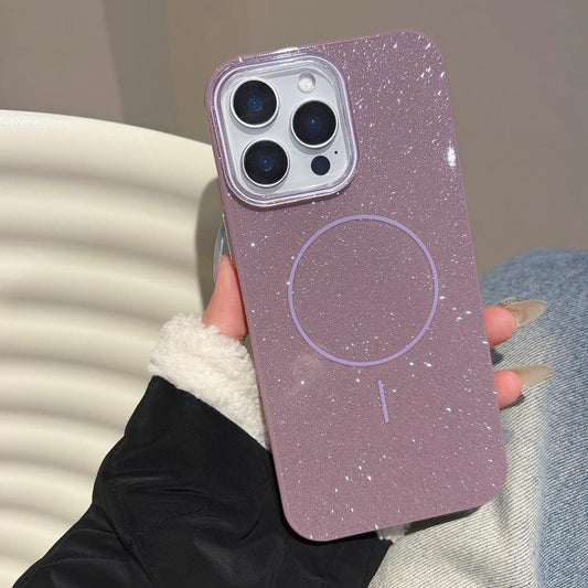 Glitter MagSafe Thin Circle TPU Phone Case, For iPhone 15 Pro Max, For iPhone 15 Pro, For iPhone 15