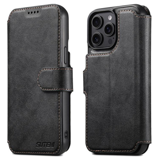 Suteni Q05 2-in-1 Multi-function Detachable Wallet MagSafe Phone Case, For iPhone 14 Pro, For iPhone 14 Pro Max, For iPhone 13 Pro Max, For iPhone 13 Pro, For iPhone 13, For iPhone 12, For iPhone 12 Pro Max, For iPhone 12 Pro