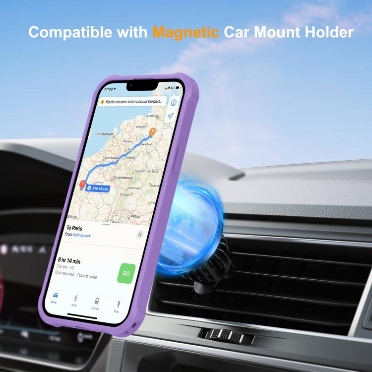 Yingcai Gears MagSafe Holder Shockproof Phone Case, For iPhone 15, For iPhone 14 Plus, For iPhone 14, For iPhone 14 Pro