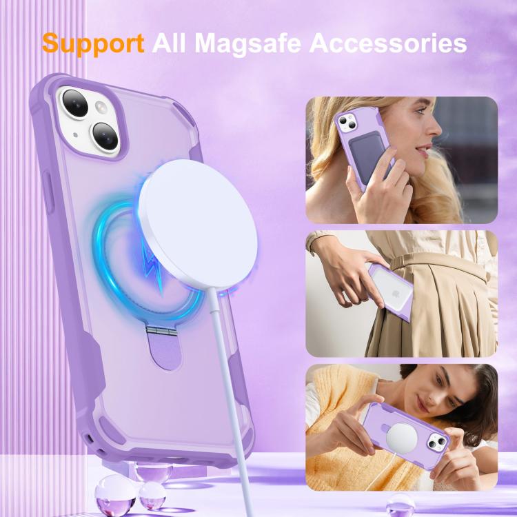 Yingcai Gears MagSafe Holder Shockproof Phone Case, For iPhone 15, For iPhone 14 Plus, For iPhone 14, For iPhone 14 Pro