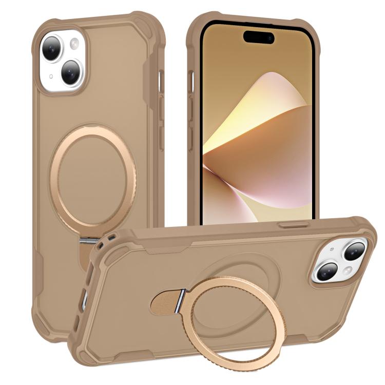 Yingcai Gears MagSafe Holder Shockproof Phone Case, For iPhone 16, For iPhone 15 Pro Max, For iPhone 15 Pro, For iPhone 15 Plus