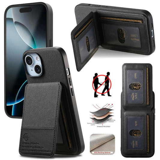 Twill Fabric Leather Vertical Flip RFID Card Bag Phone Case, For iPhone 13, For iPhone 12, For iPhone 12 Pro Max
